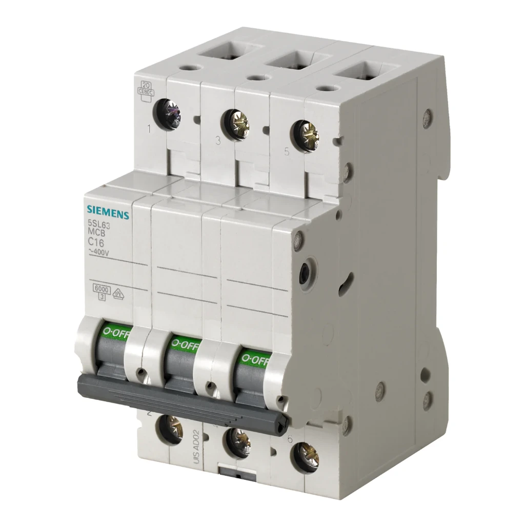 Siemens Betagard 5SL 32 Amp 3 Pole 7.5 kA C-Curve 5SL63327RC
