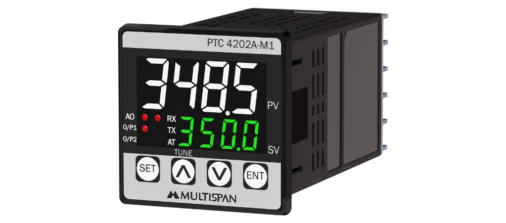 Multispan PTC-4202A-M1 Temperature Controller With Analog And Modbus Output
