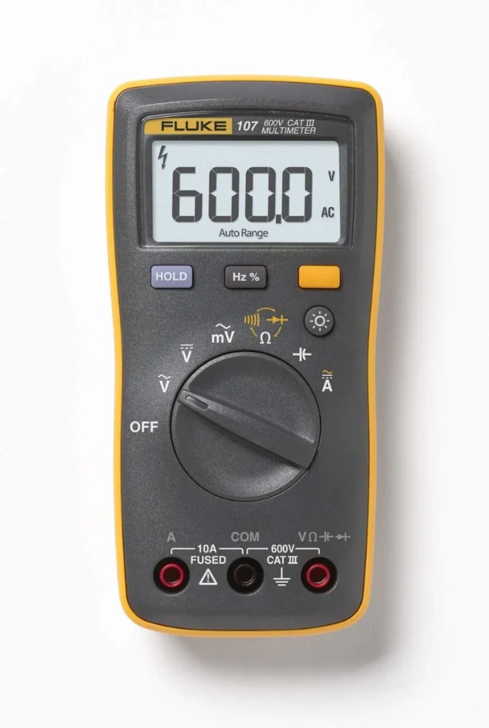 Fluke 107 Palm-sized, CAT III Digital Multimeter