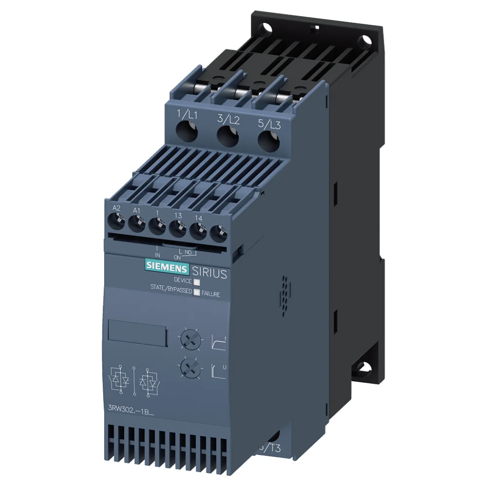 Siemens Sirius 3RW3 25 Amp 11kW 110-230 V AC/DC Soft Starter 3RW30261BB14