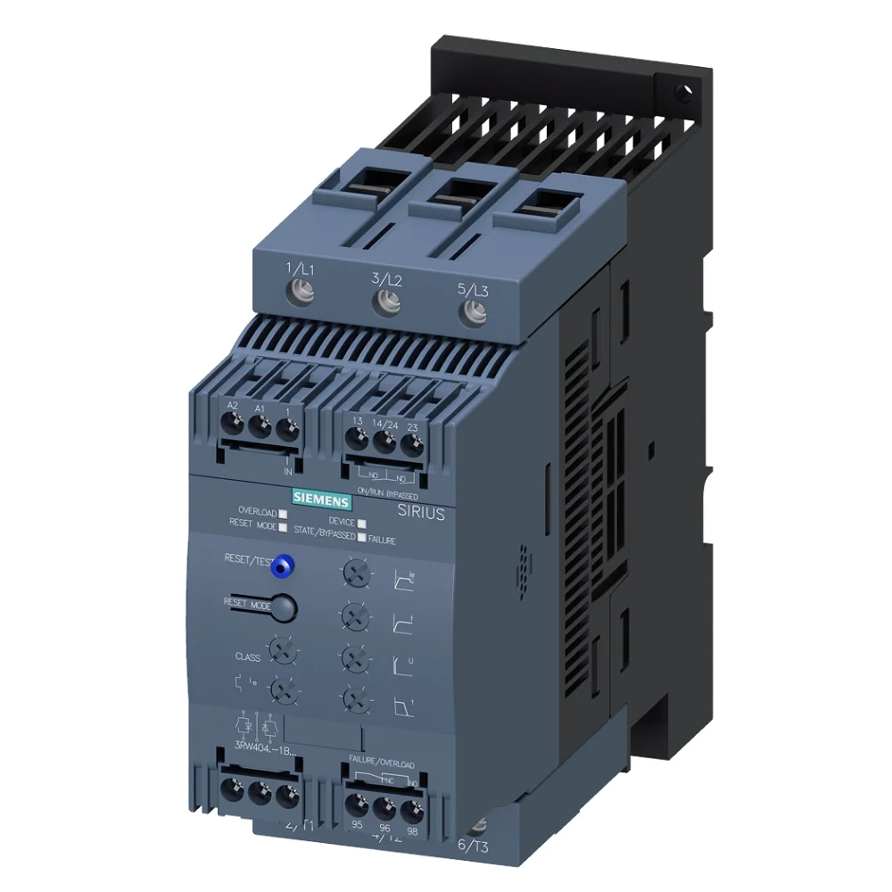 Siemens Sirius 3RW4 106 Amp 55kW 110-230 V AC/DC Coil Voltage Soft Starter 3RW40471BB14