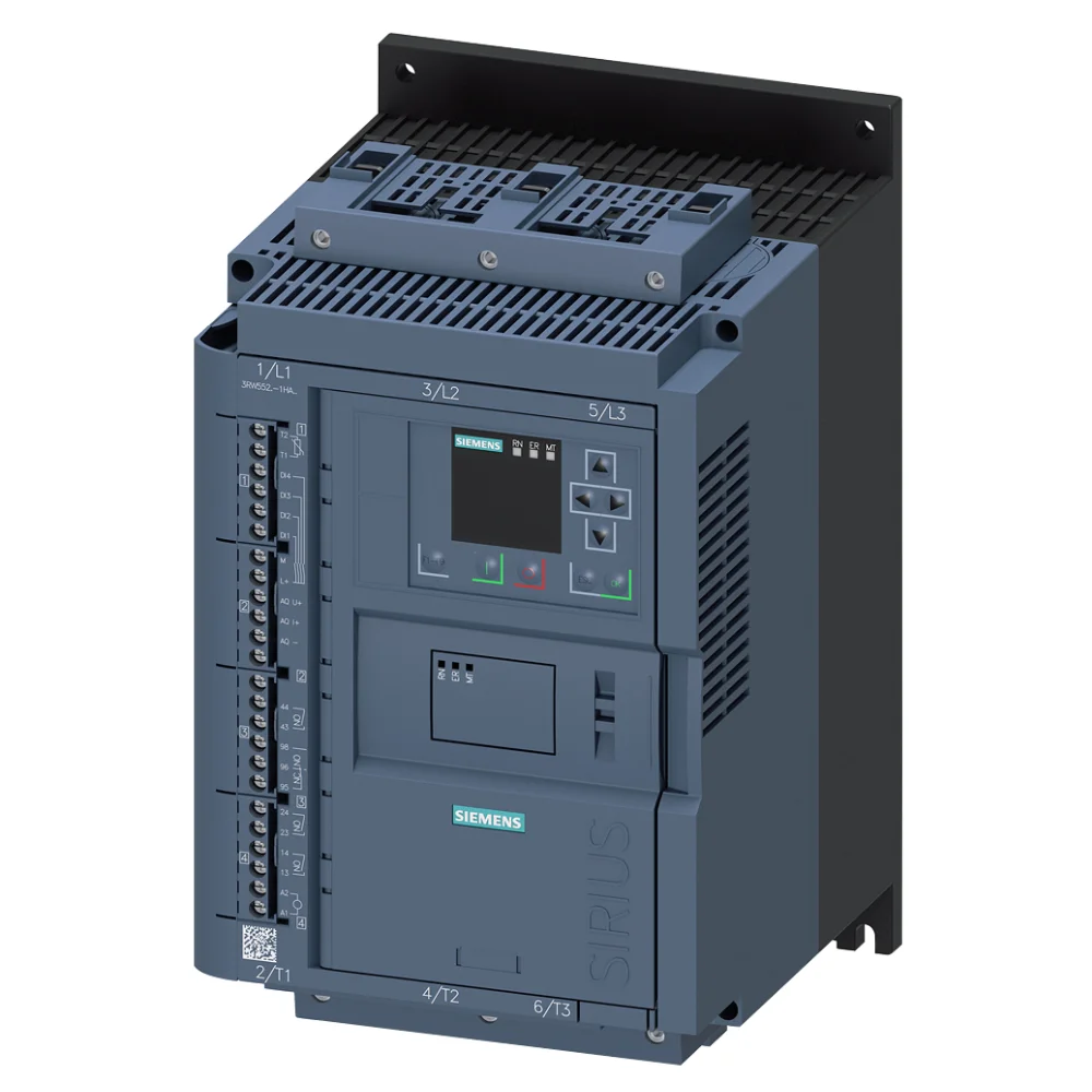 Siemens Sirius 3RW5 63 Amp 30kW 110-250 V AC Coil Voltage Soft Starter 3RW5525-1HA14