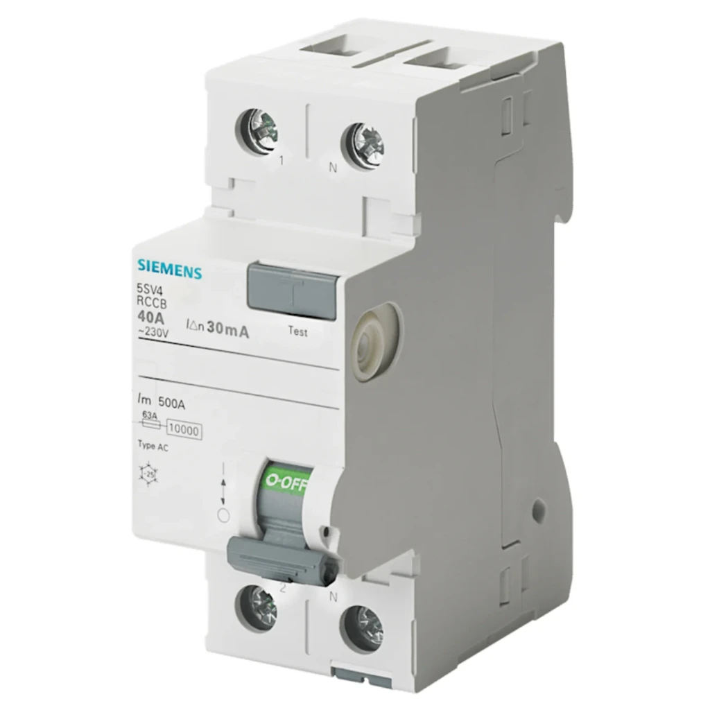 Siemens Betagard 25 Amp 2 Pole 100 mA RCCB 5SV44120RC