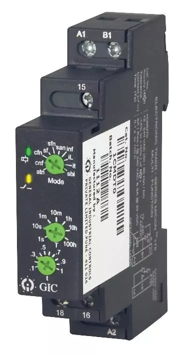GIC 11ODT4 Analogue Timer, Micon 175, On-Delay, 0.3 s, 30 h
