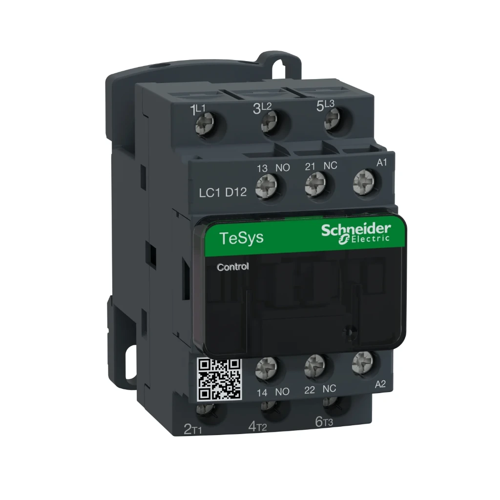 Schneider Electric TeSys 12 amp 3 pole 415V AC Power Contactor LC1D12N7