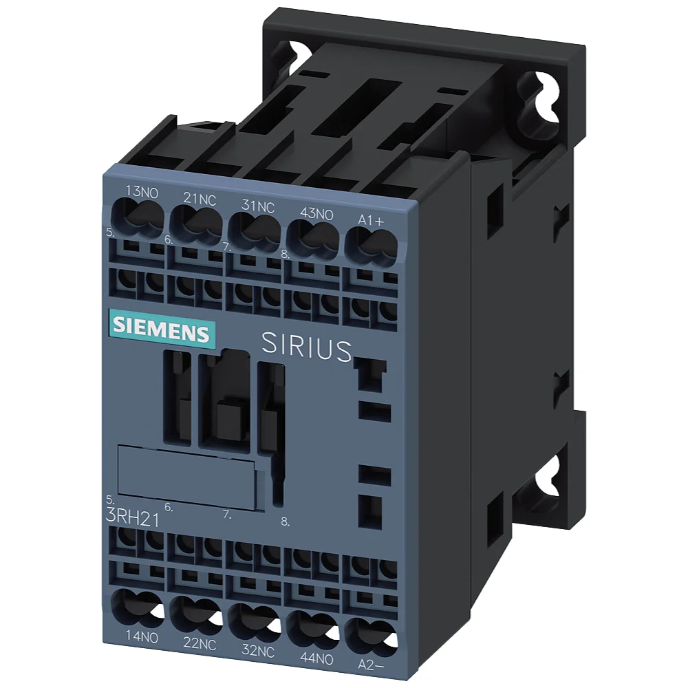 Siemens 3RH 3 NO +1 NC 10 Amp 24 V DC Auxiliary Contactor 3RH2131-2KB40