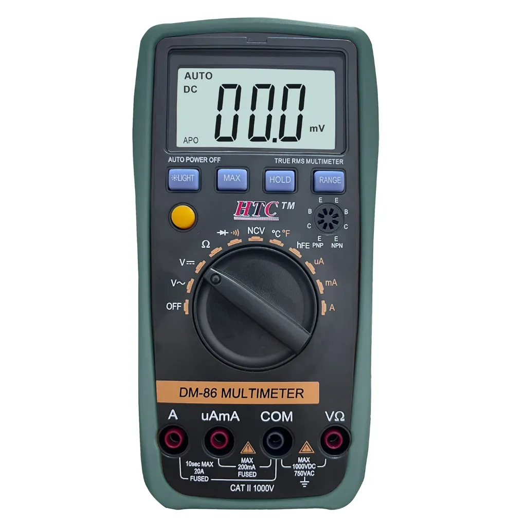 HTC Instruments 750V AC 1000V DC 20 A AC/DC Digital Multimeter DM-86
