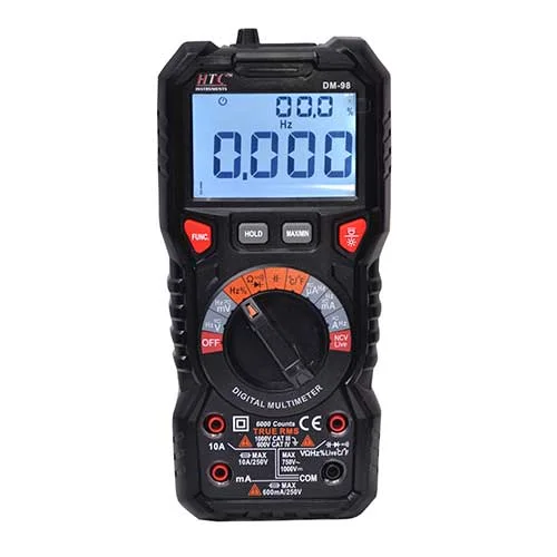 HTC Instruments 750V AC 1000V DC 10A AC/ DC 3Â¾ Digital Multimeter DM-98