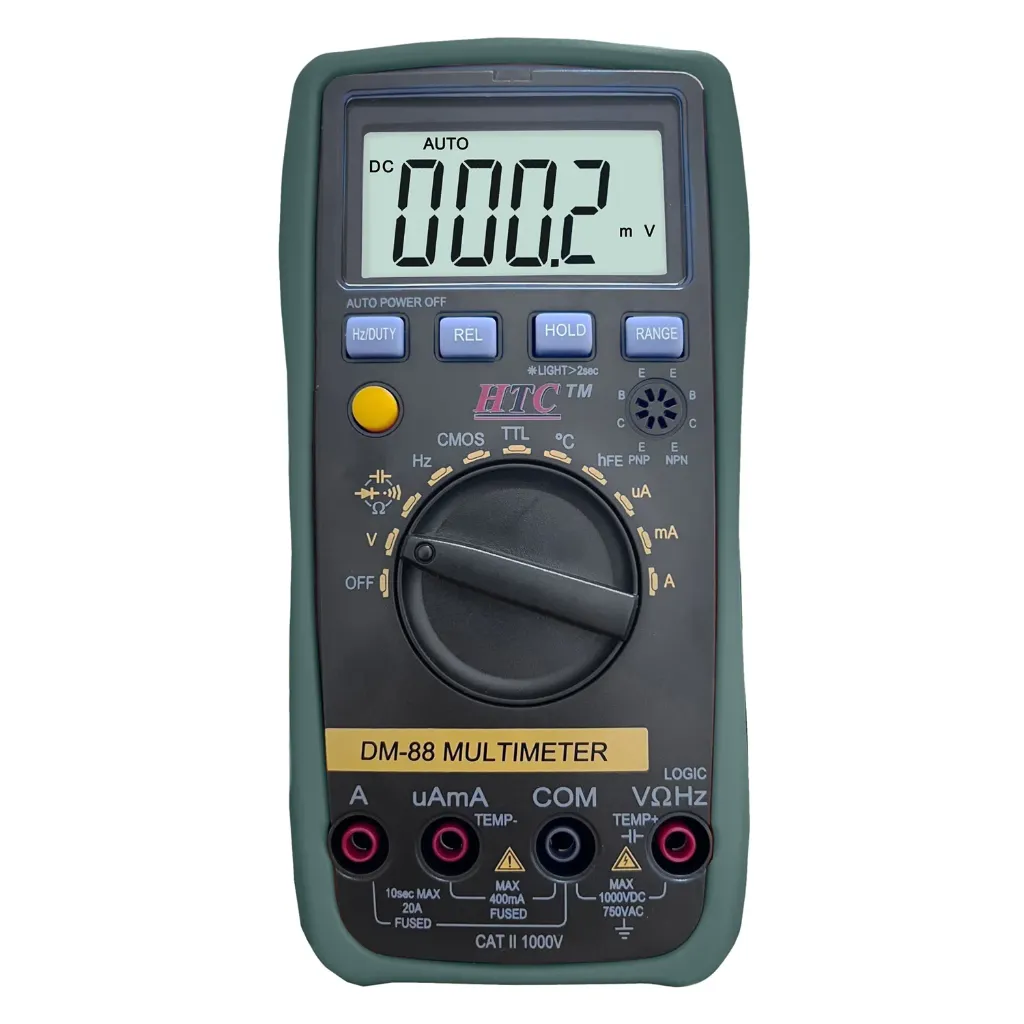 HTC Instruments 750V AC 1000V DC 20A AC/DC Logic Digital Multimeter DM-88