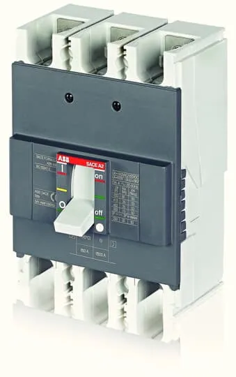 ABB Formula MCCB 250 A, 3 Pole, 36 kA, Fixed O/L & Fixed S/C Settings, Thermal Magnetic Trip Unit TMF (A2N 250 TMF 250-2500 3p F F) 1SDA066784R1