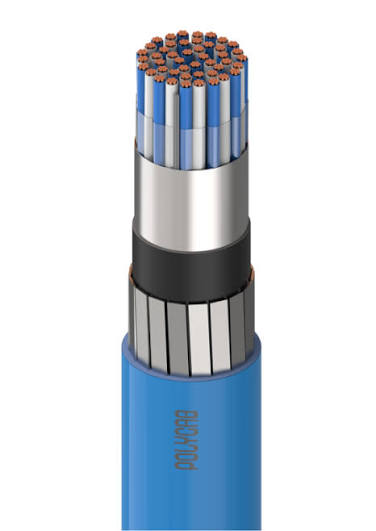 Polycab 1 Sqmm, 8 Pair, Overall Shielded with Al Mylar Tape, Pvc Insulated, Armoured Frlsh Instrumentation Cable