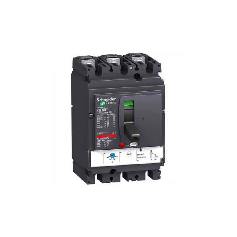 Schneider Electric EasyPact Simpact NKS100R NKS 40 A, 3 Pole, 10 kA, Fixed Overload & Fixed Short Circuit Settings, Thermal Magnetic Trip Unit, NKS100R040AC3P